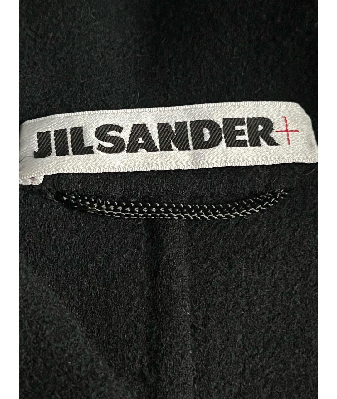 JIL SANDER Черное шерстяное пальто, фото 3