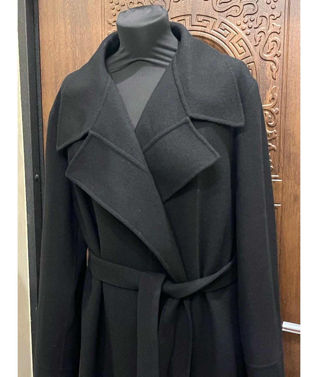 JIL SANDER Черное шерстяное пальто, фото 4