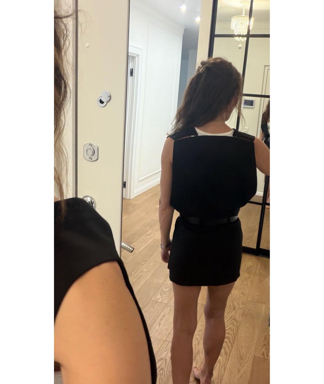 3.1 PHILLIP LIM Черное шерстяное повседневное платье, фото 7