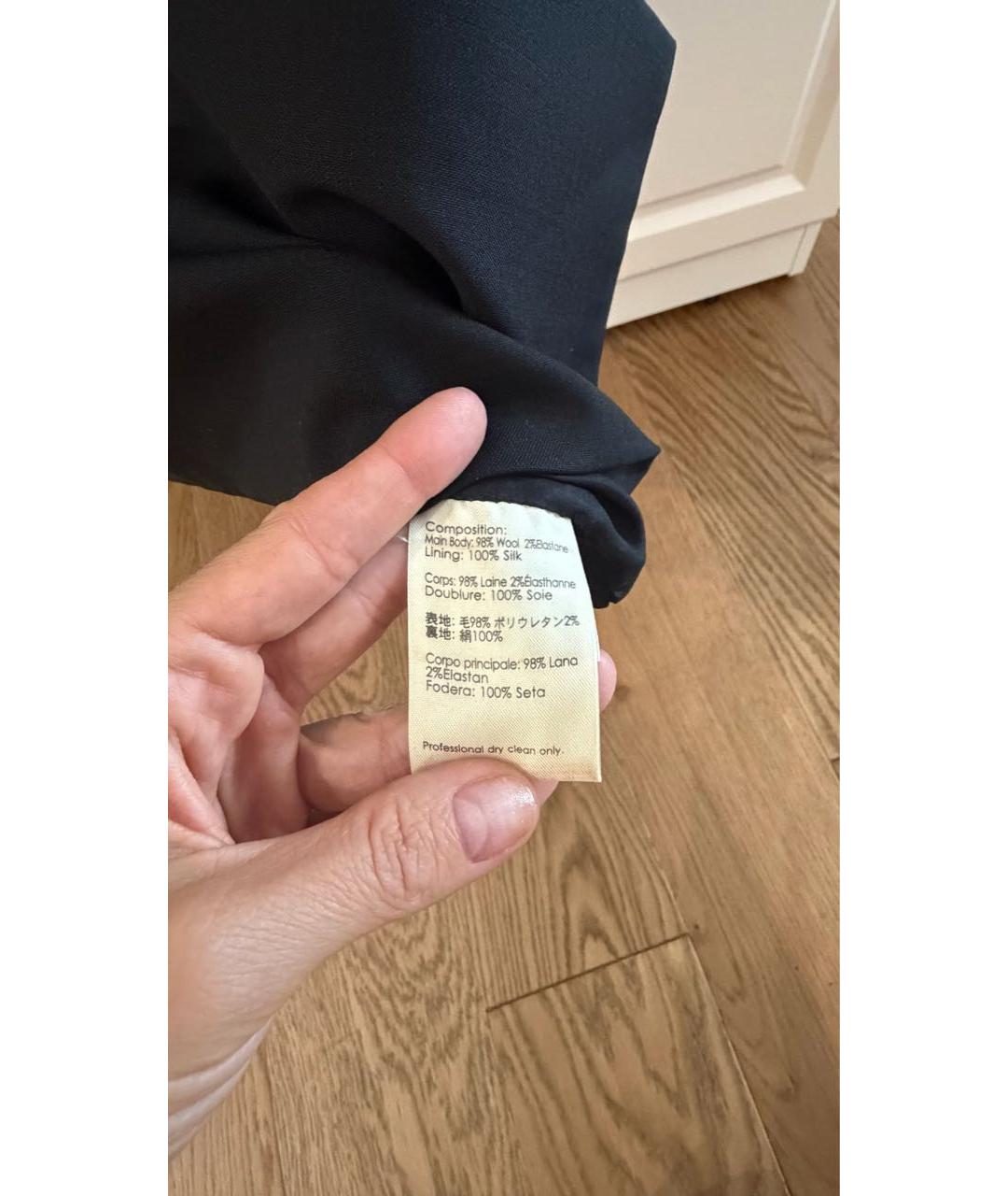 3.1 PHILLIP LIM Черное шерстяное повседневное платье, фото 8