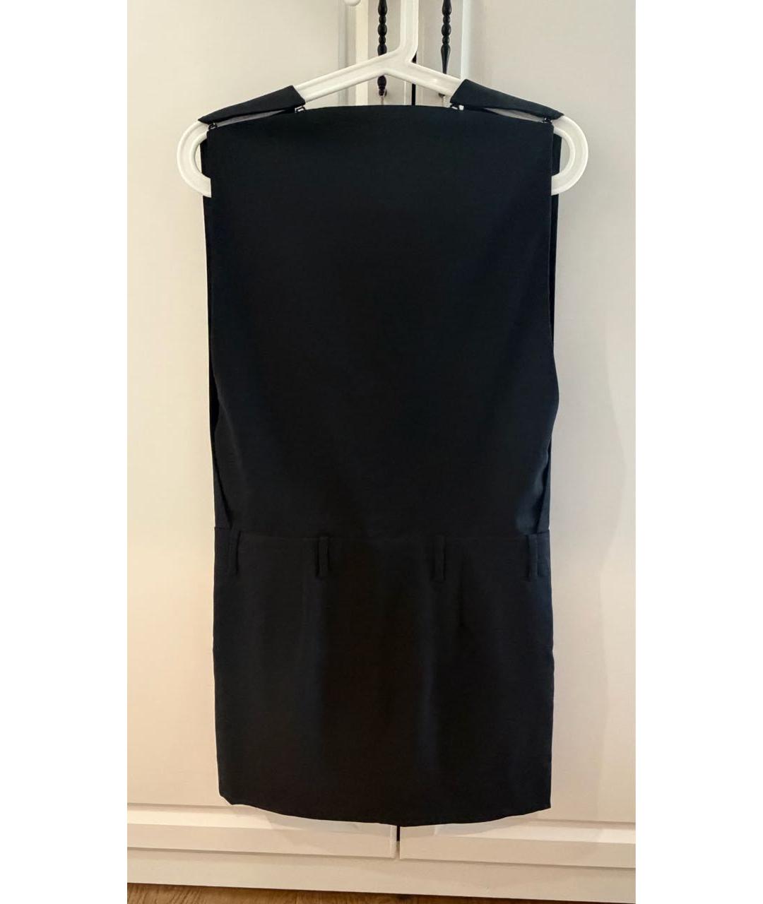 3.1 PHILLIP LIM Черное шерстяное повседневное платье, фото 2