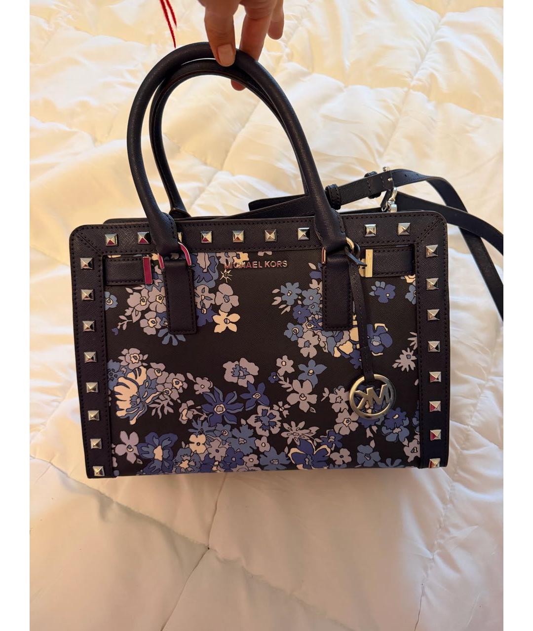 MICHAEL KORS Синяя кожаная сумка через плечо, фото 2