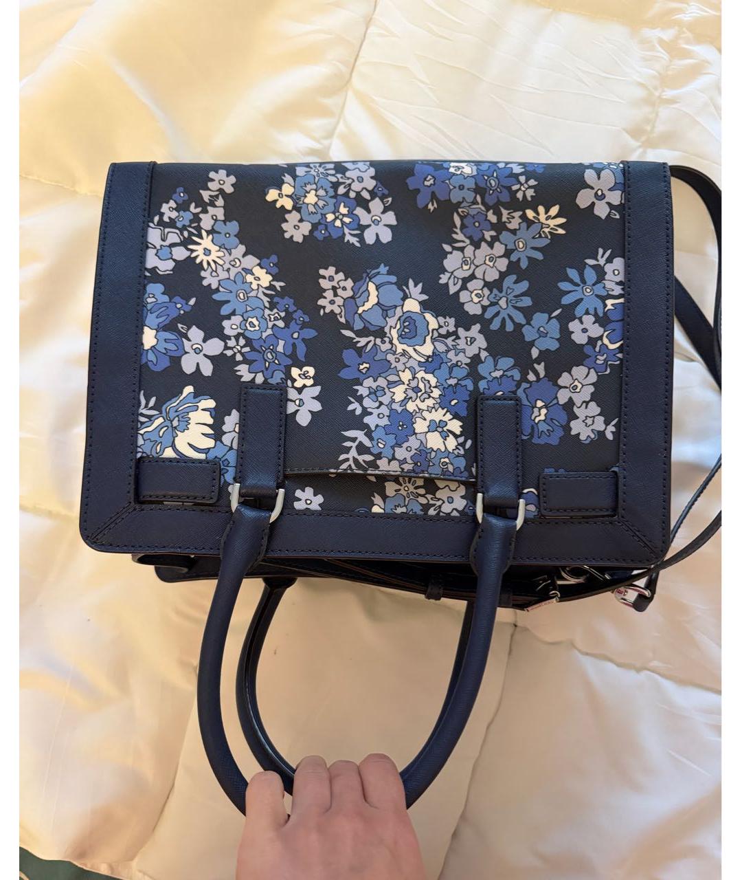 MICHAEL KORS Синяя кожаная сумка через плечо, фото 3