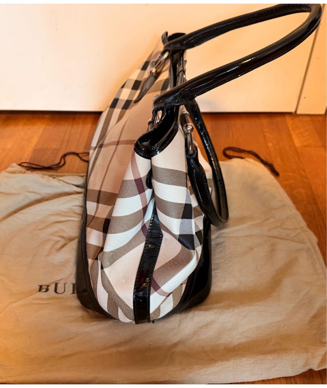 BURBERRY Кожаная сумка тоут, фото 2