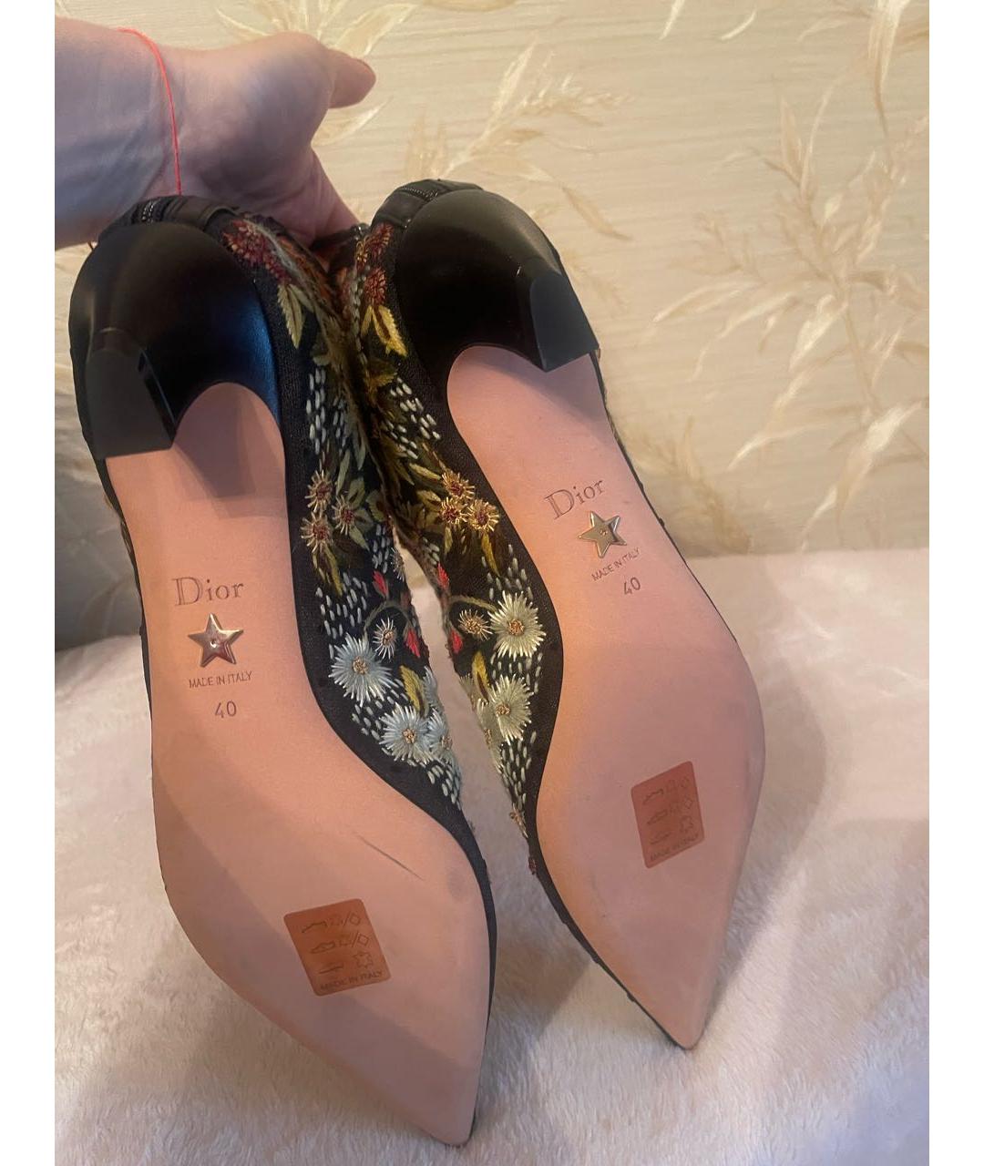 CHRISTIAN DIOR Текстильные ботильоны, фото 5