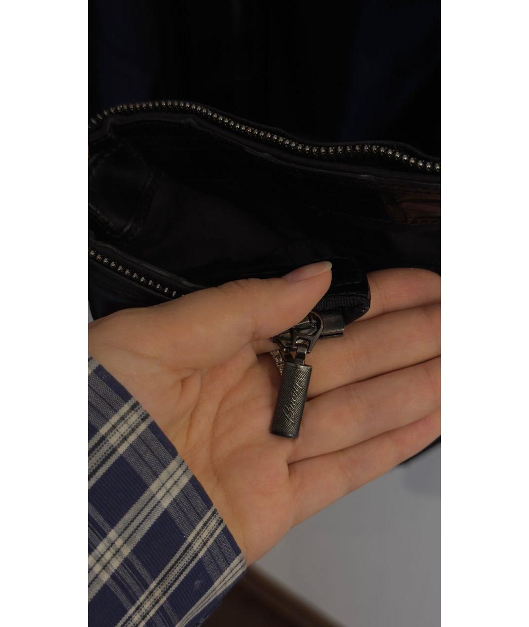 BRIONI Черная куртка из кожи крокодила, фото 4
