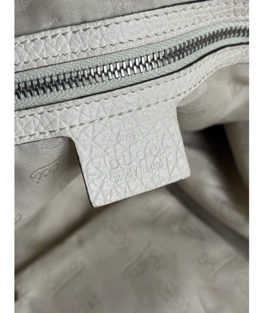 GUCCI Коричневая тканевая сумка с короткими ручками, фото 5
