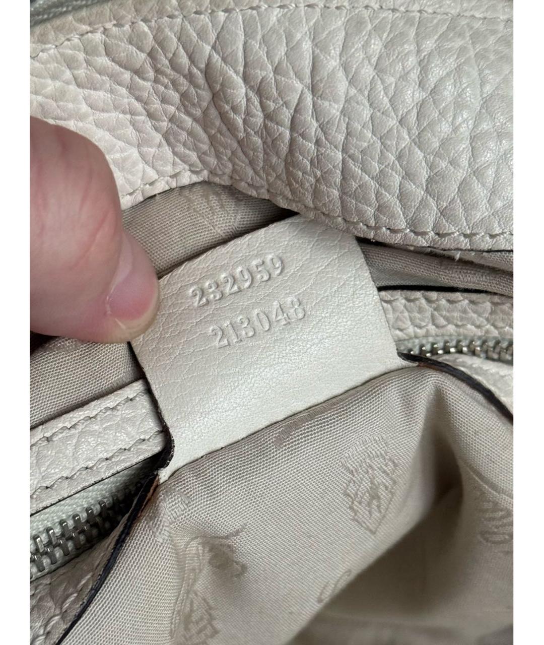 GUCCI Коричневая тканевая сумка с короткими ручками, фото 6