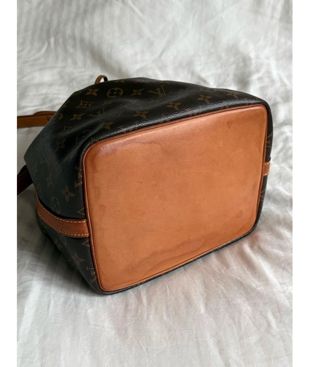 LOUIS VUITTON Коричневая сумка с короткими ручками из канвы, фото 3