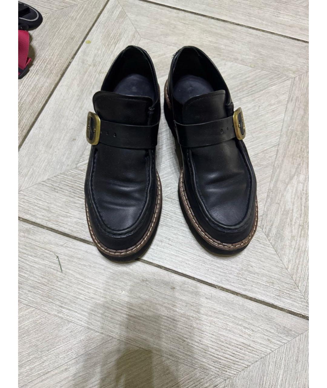 TOD'S Черные кожаные лоферы, фото 2