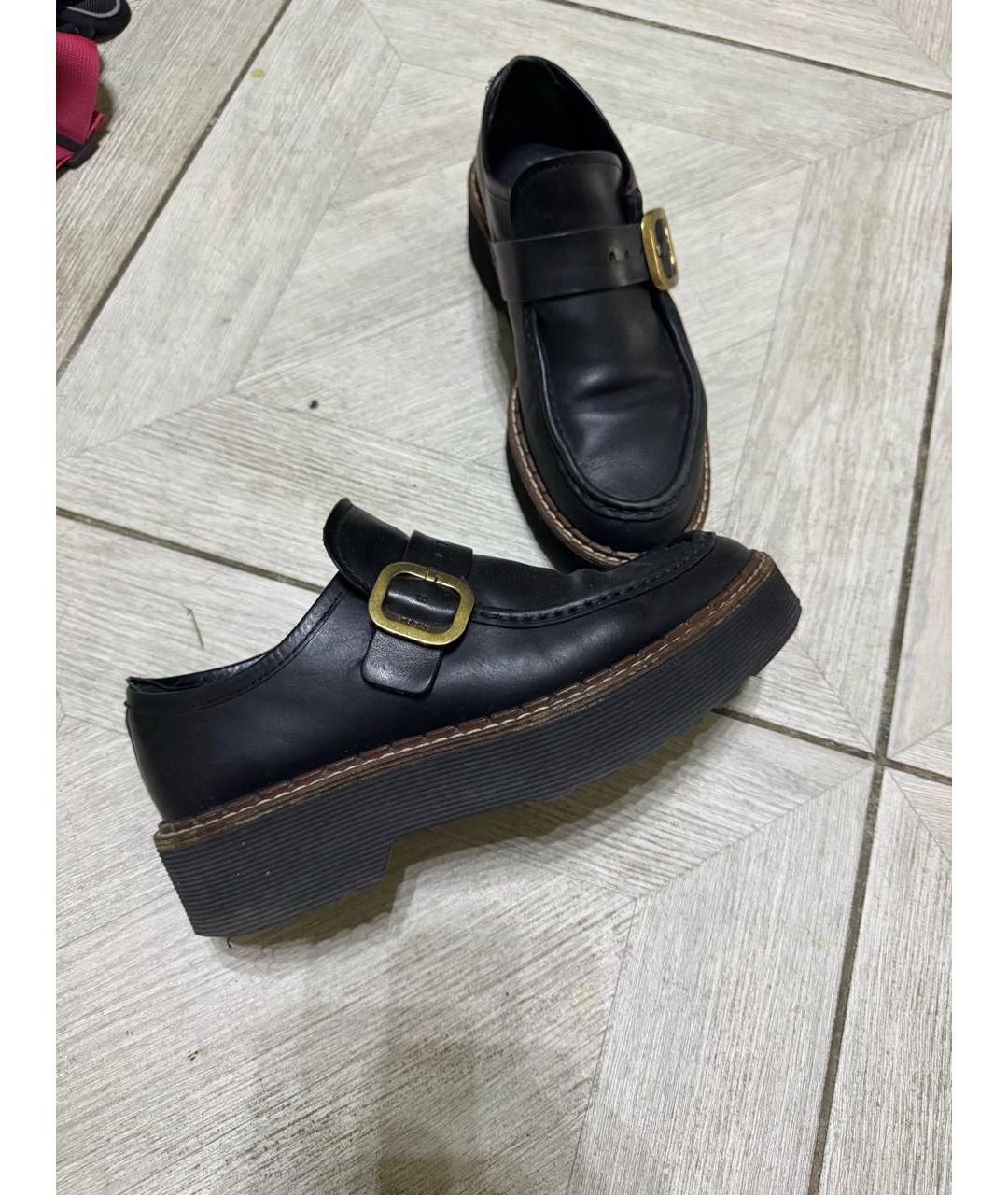 TOD'S Черные кожаные лоферы, фото 5