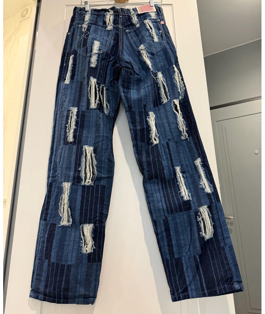 CHARLES JEFFREY LOVERBOY Синие хлопковые джинсы, фото 2
