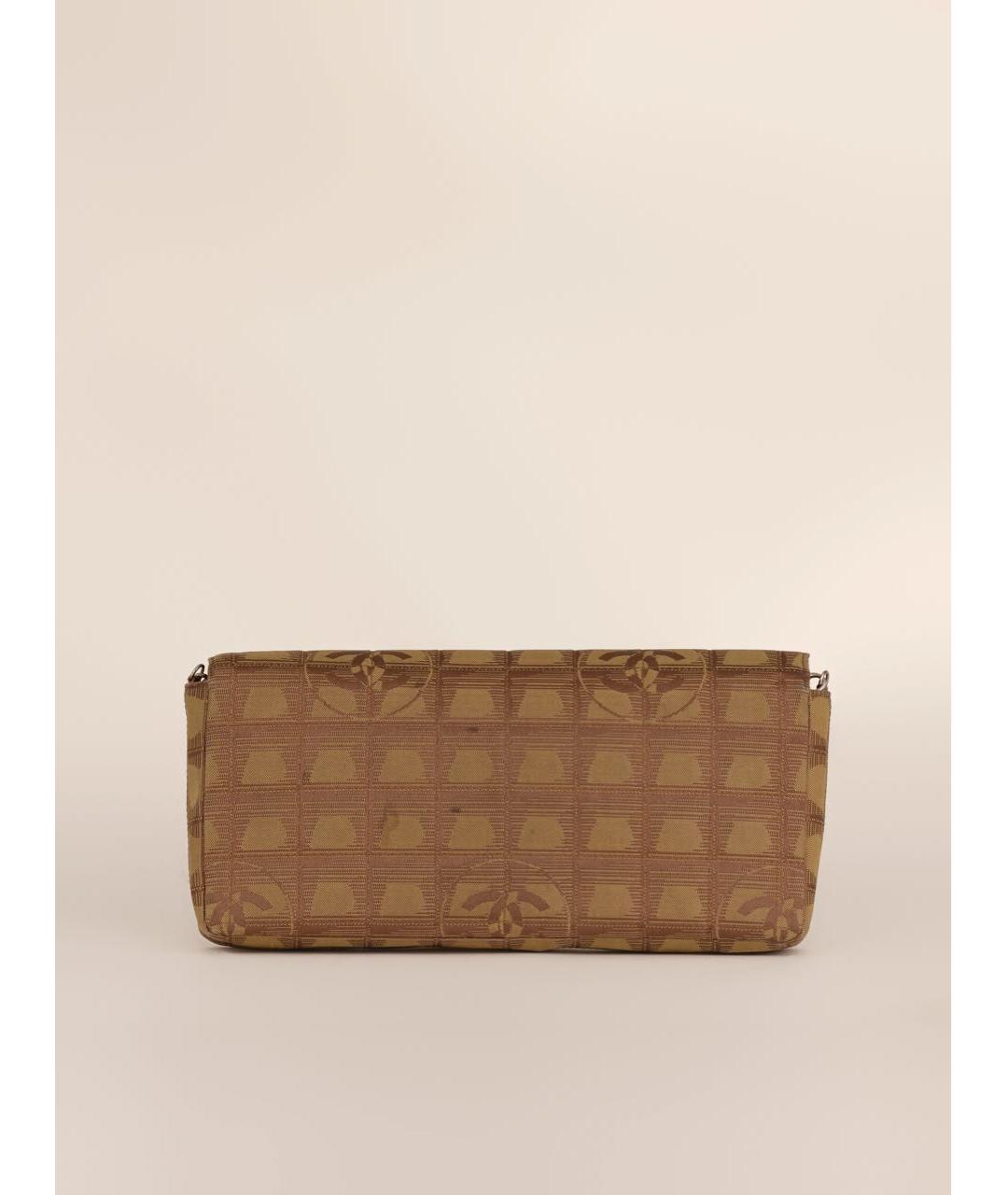 CHANEL Хаки нейлоновая сумка через плечо, фото 3