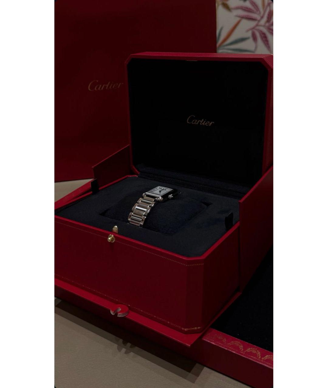 CARTIER Серебряные часы, фото 4