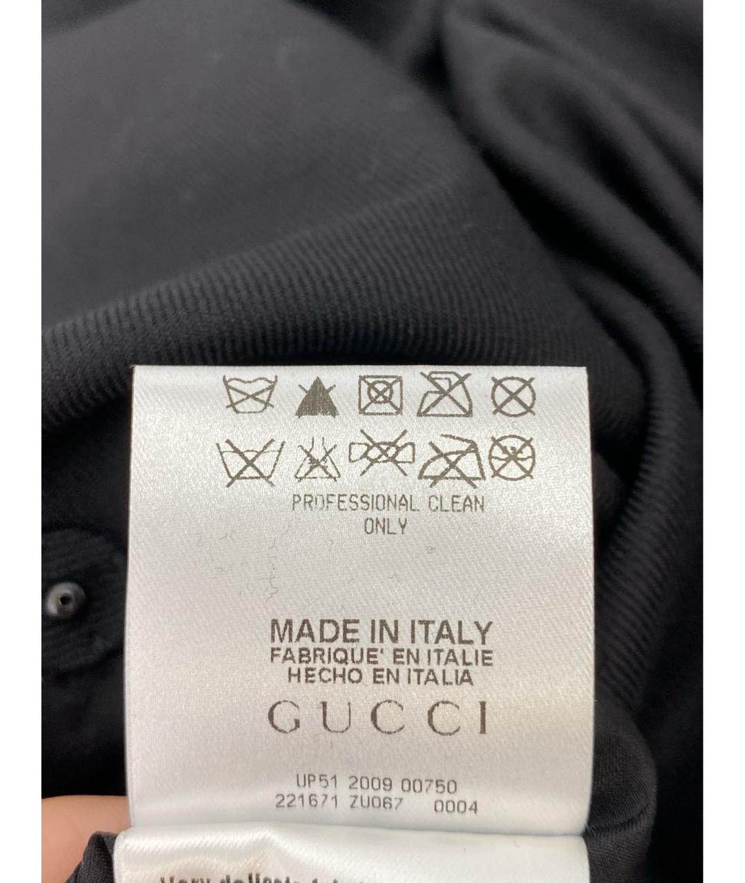 GUCCI Черное шерстяное повседневное платье, фото 8