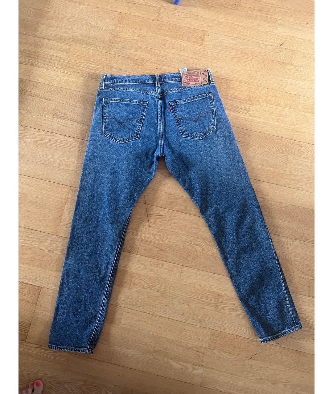 LEVI'S Синие хлопковые джинсы, фото 2
