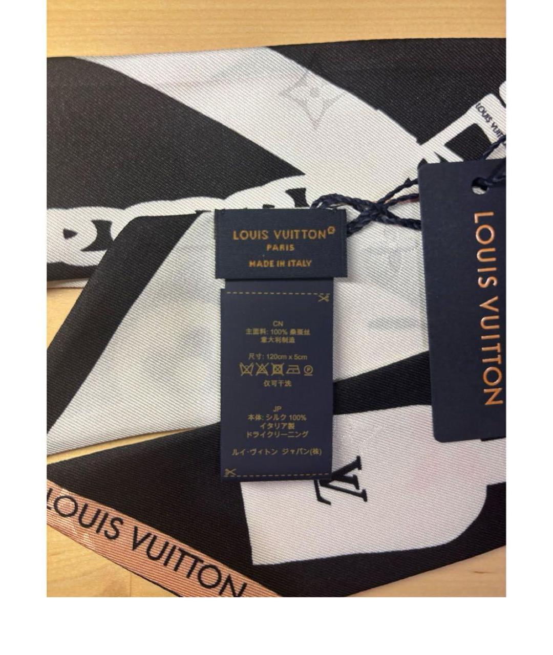 LOUIS VUITTON Мульти шелковый шарф, фото 3