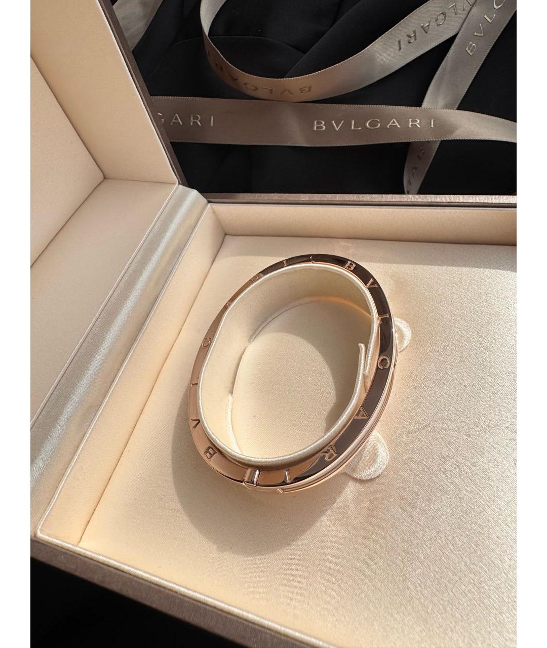 BVLGARI Белый браслет из розового золота, фото 3