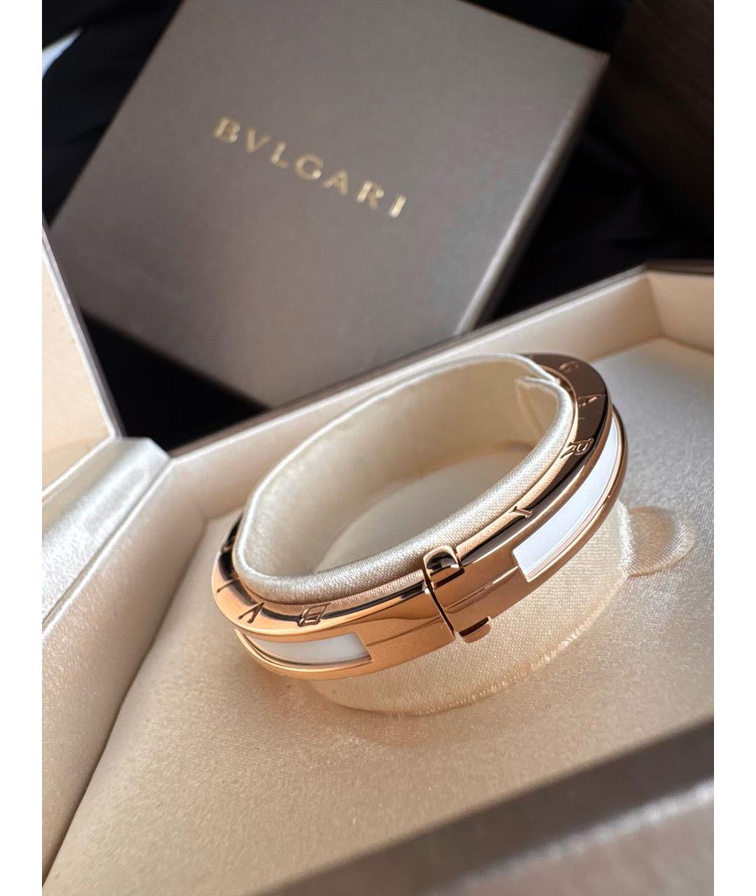 BVLGARI Белый браслет из розового золота, фото 4