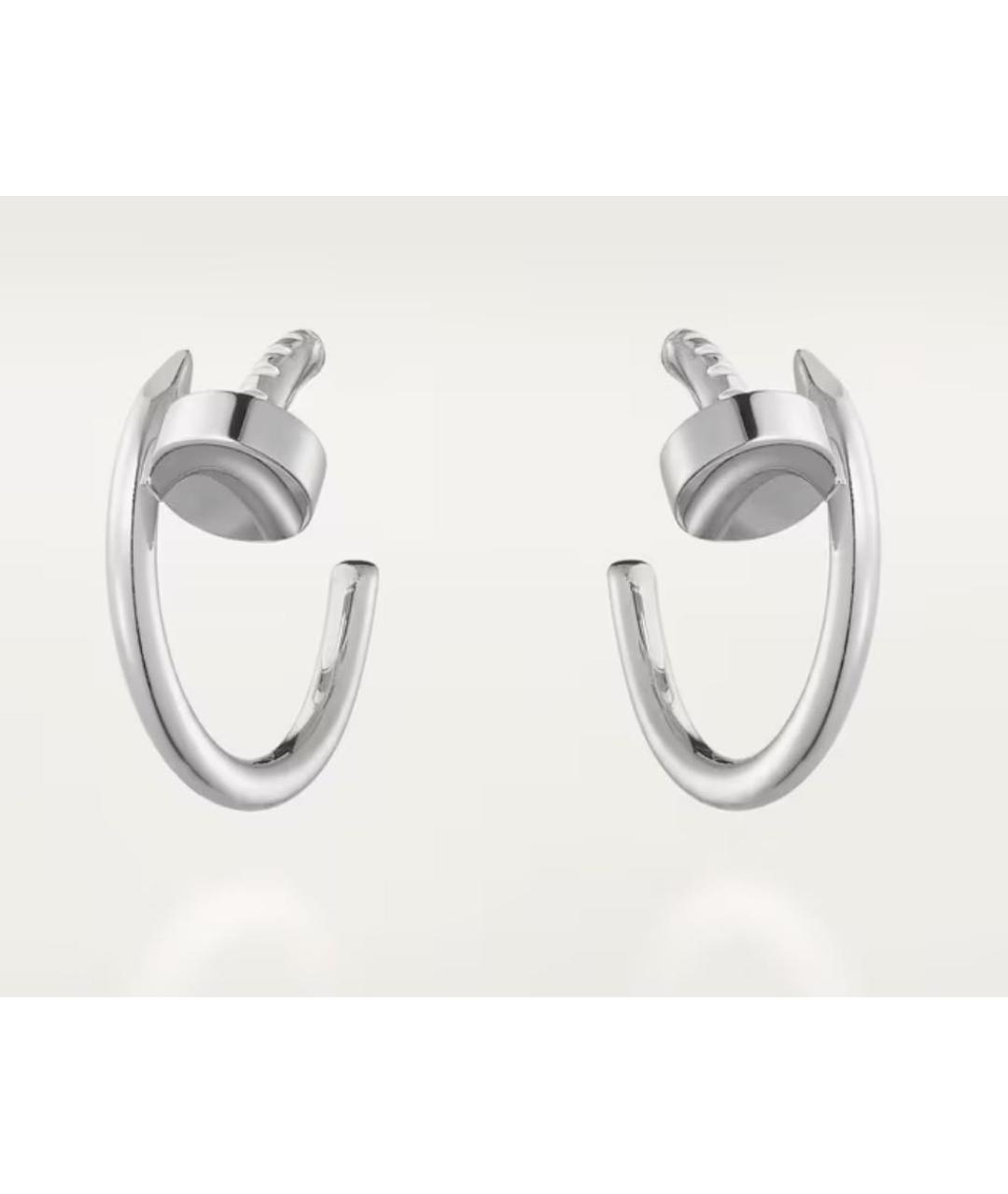 CARTIER Серебряные серьги из белого золота, фото 5