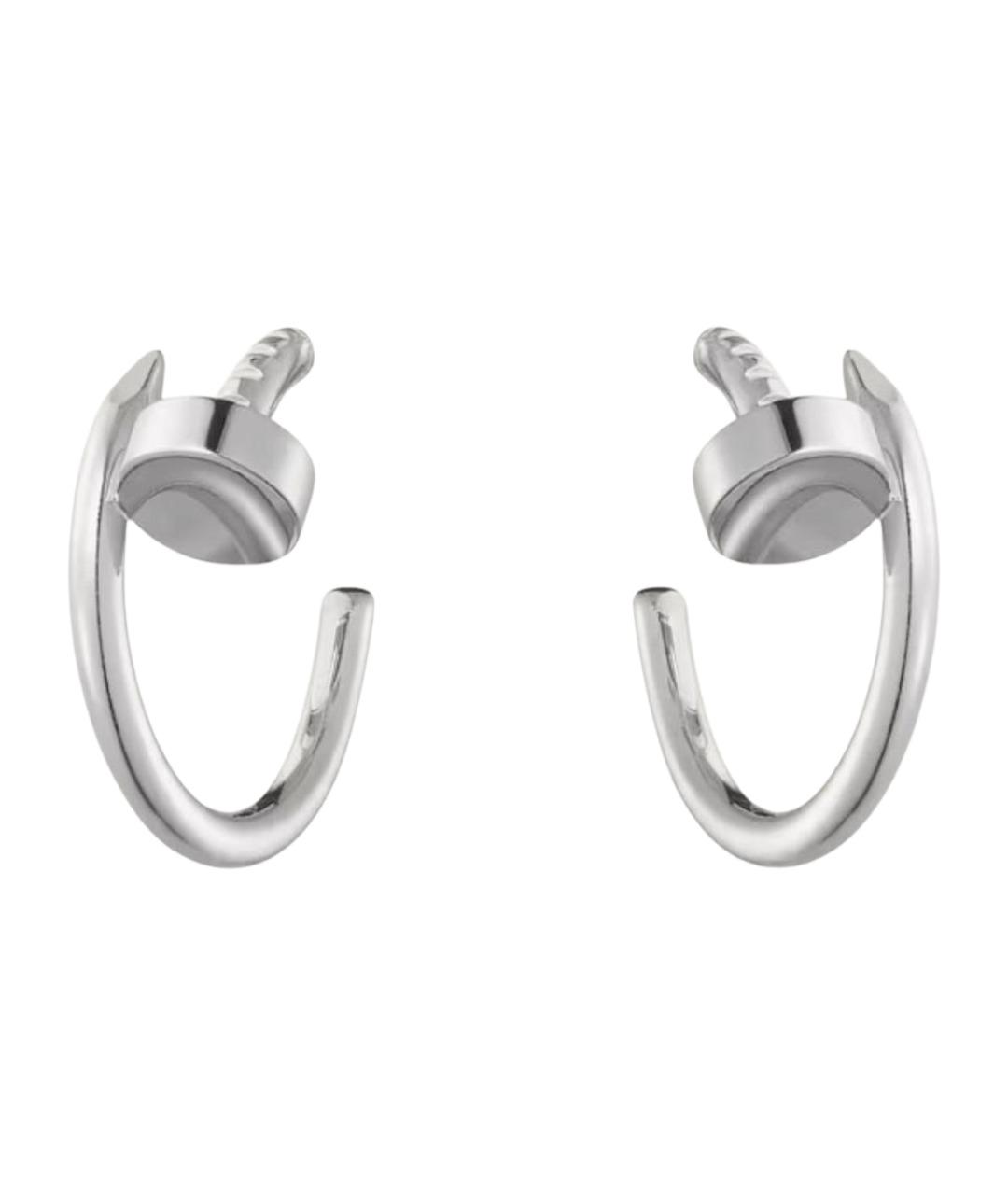 CARTIER Серебряные серьги из белого золота, фото 1