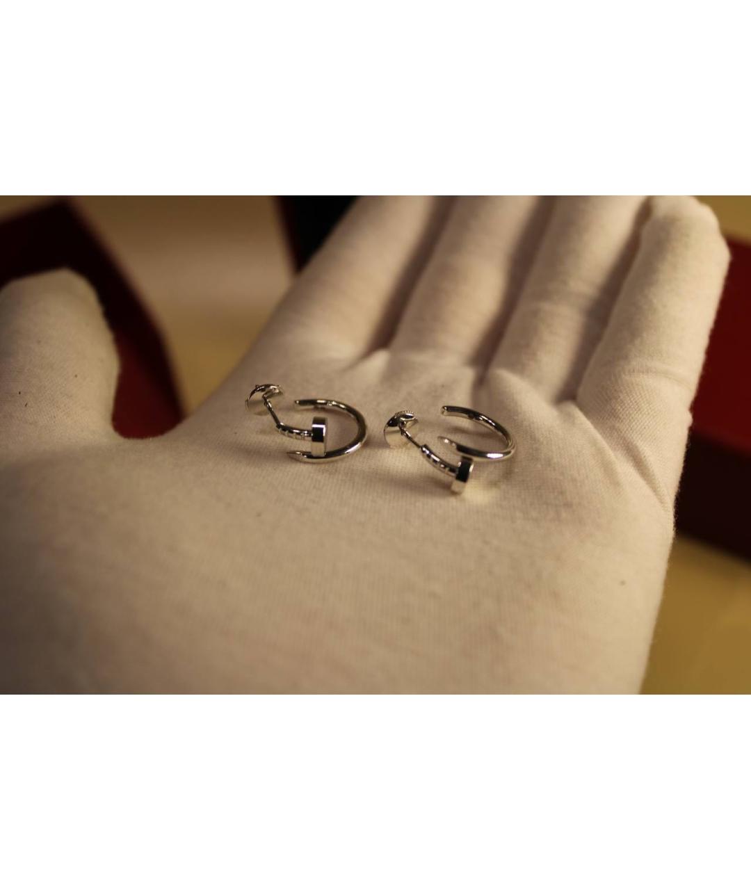 CARTIER Серебряные серьги из белого золота, фото 2