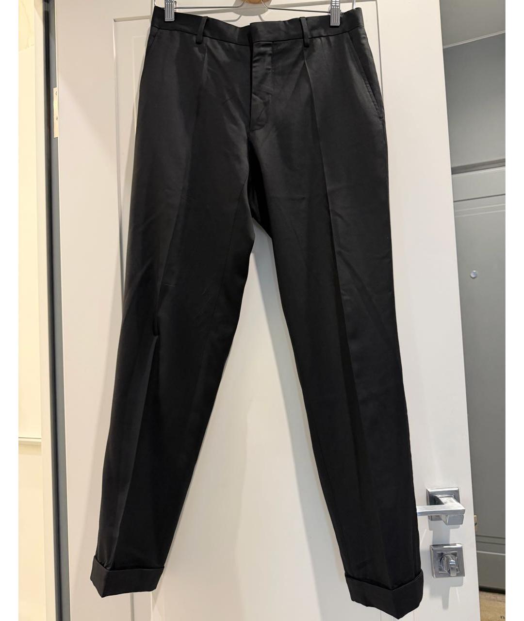 GIVENCHY Черные шерстяные классические брюки, фото 4