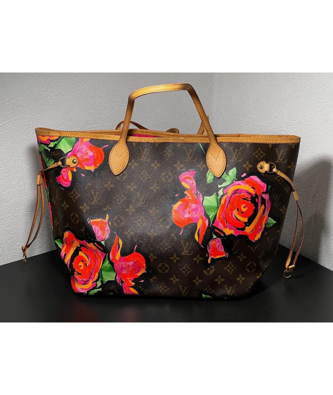 LOUIS VUITTON Коричневая сумка тоут из канвы, фото 4