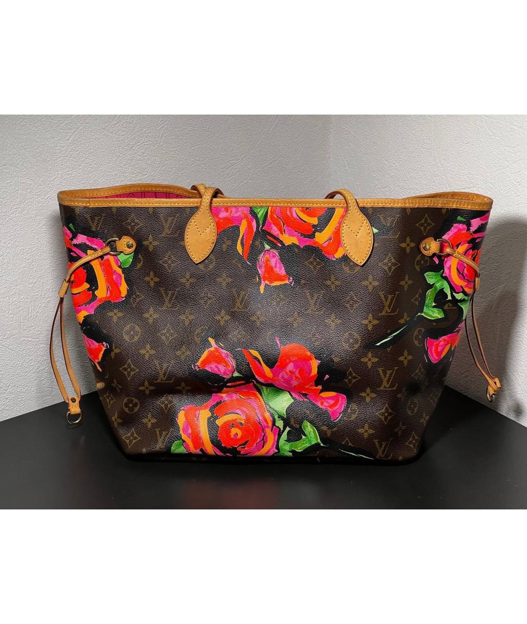 LOUIS VUITTON Коричневая сумка тоут из канвы, фото 2