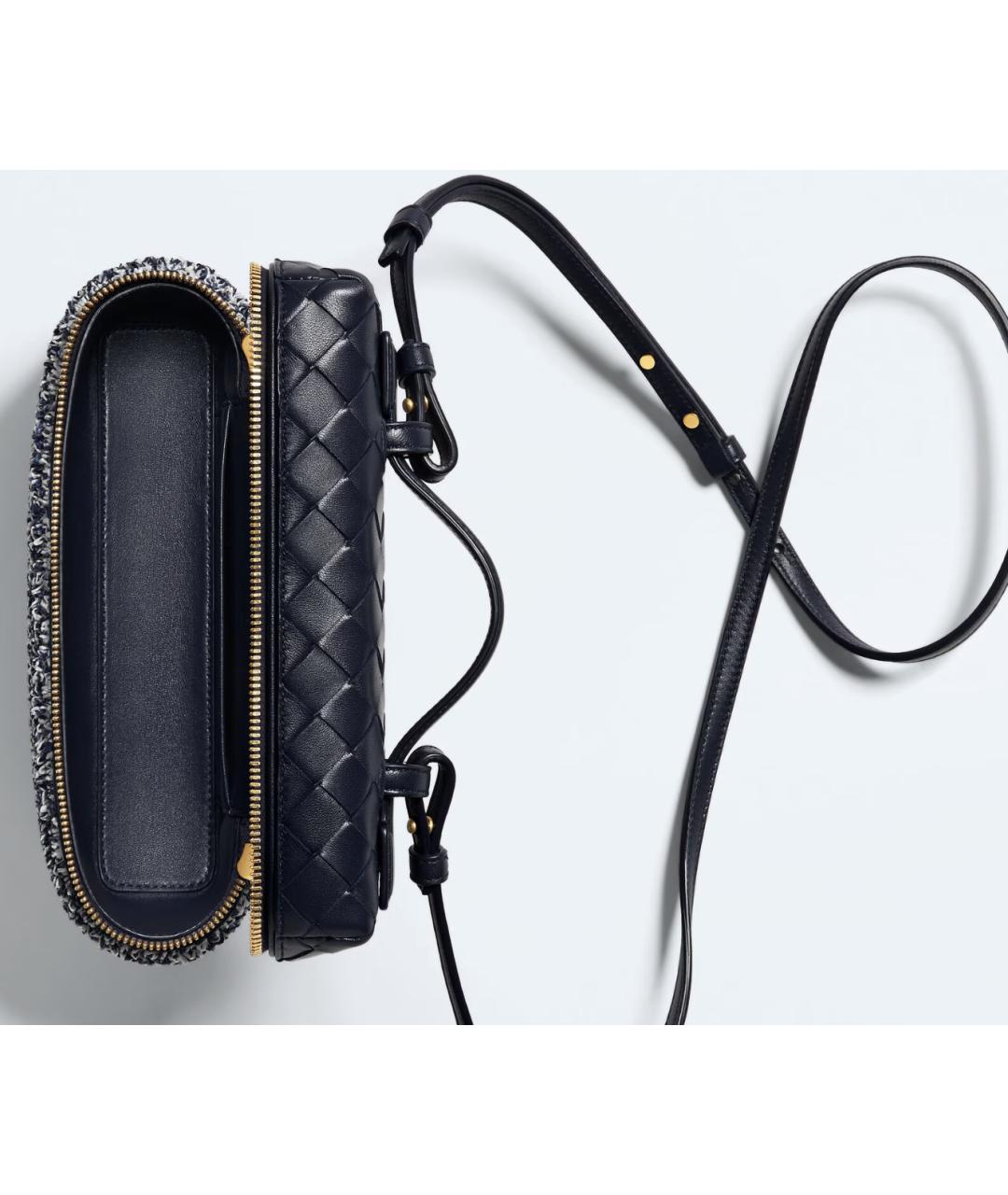 BOTTEGA VENETA Серая кожаная сумка через плечо, фото 3