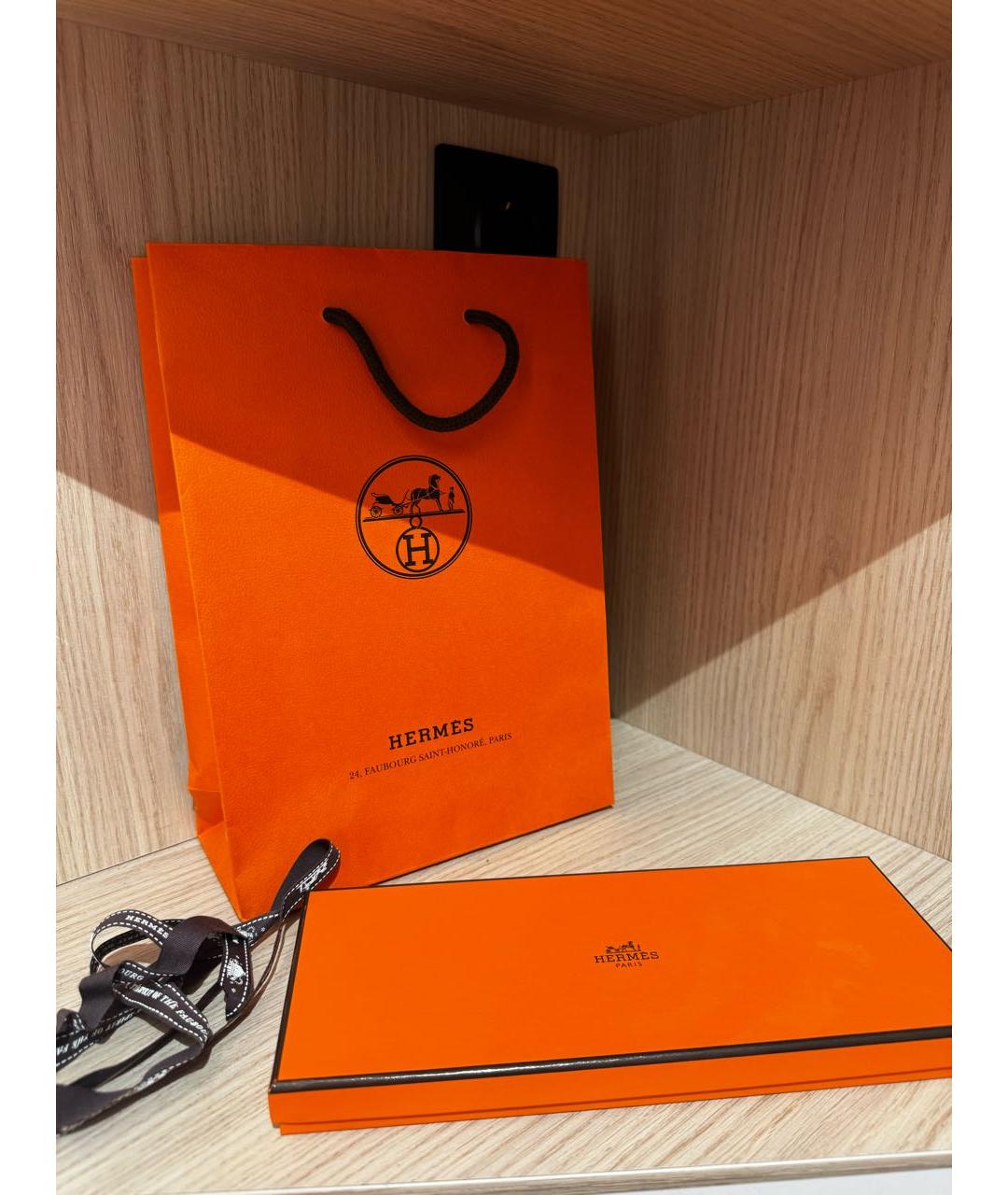 HERMES Черный брелок, фото 3