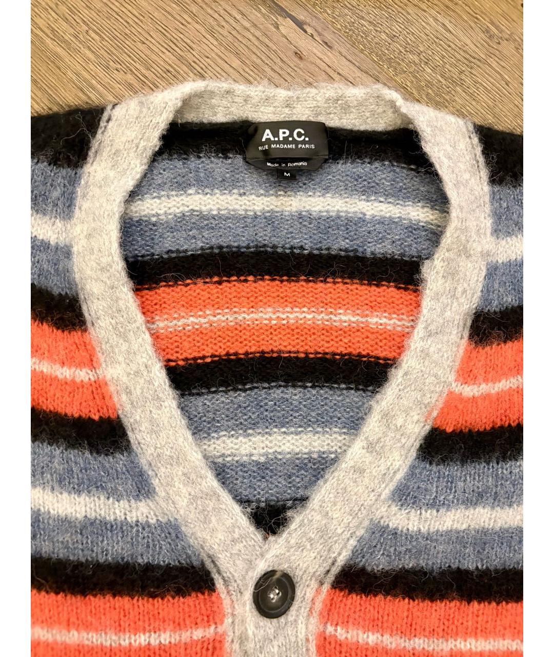 A.P.C. Оранжевый шерстяной джемпер / свитер, фото 3