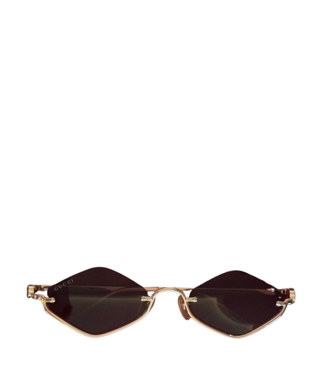 GUCCI Золотые солнцезащитные очки, фото 1