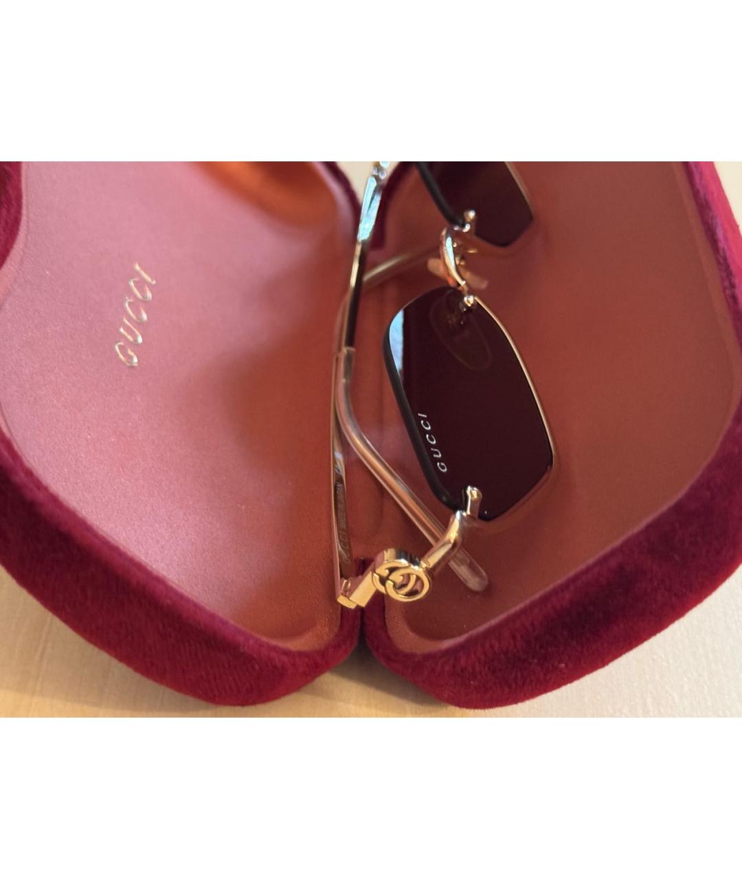 GUCCI Золотые солнцезащитные очки, фото 2