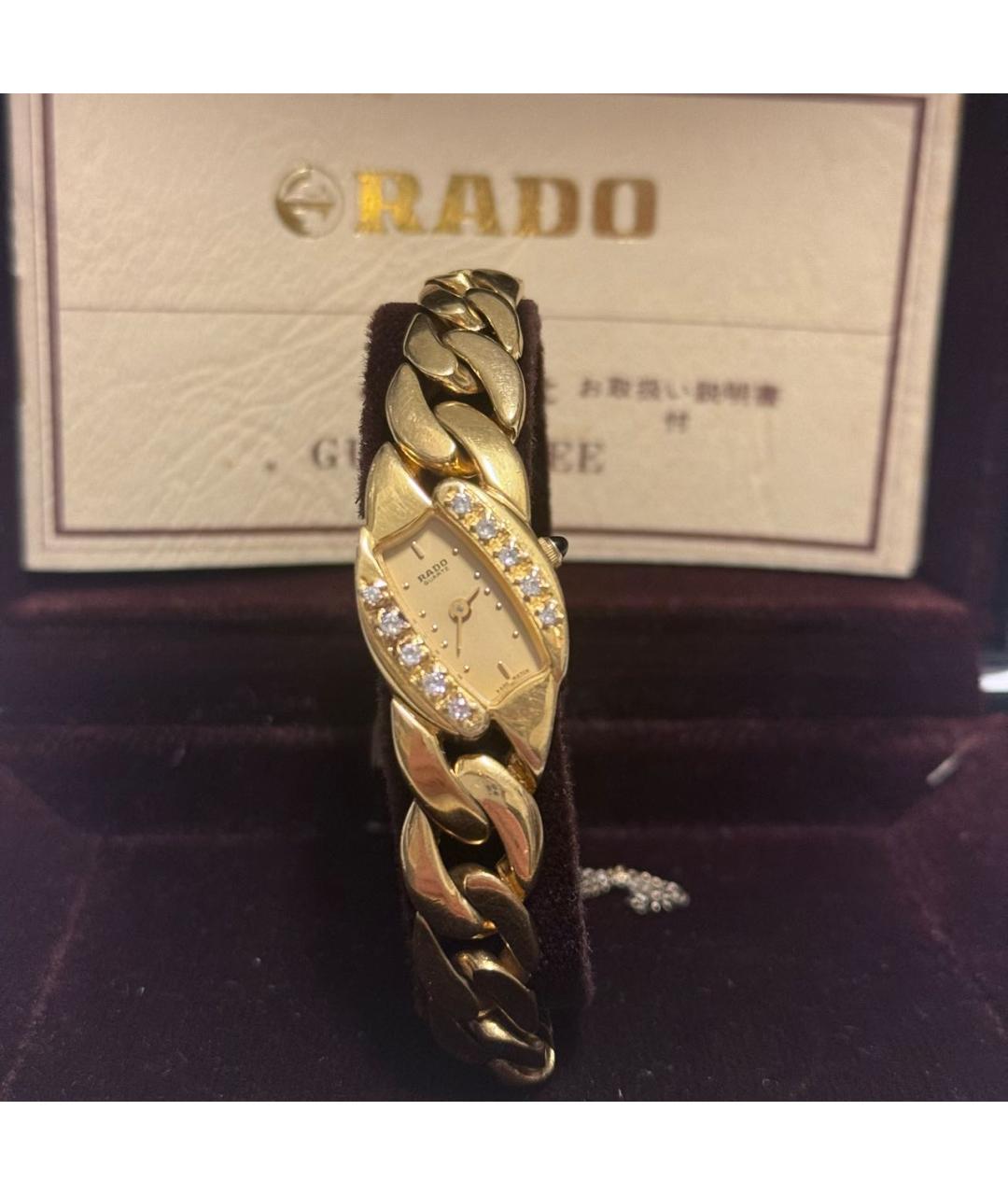 RADO Золотые позолоченные часы, фото 2