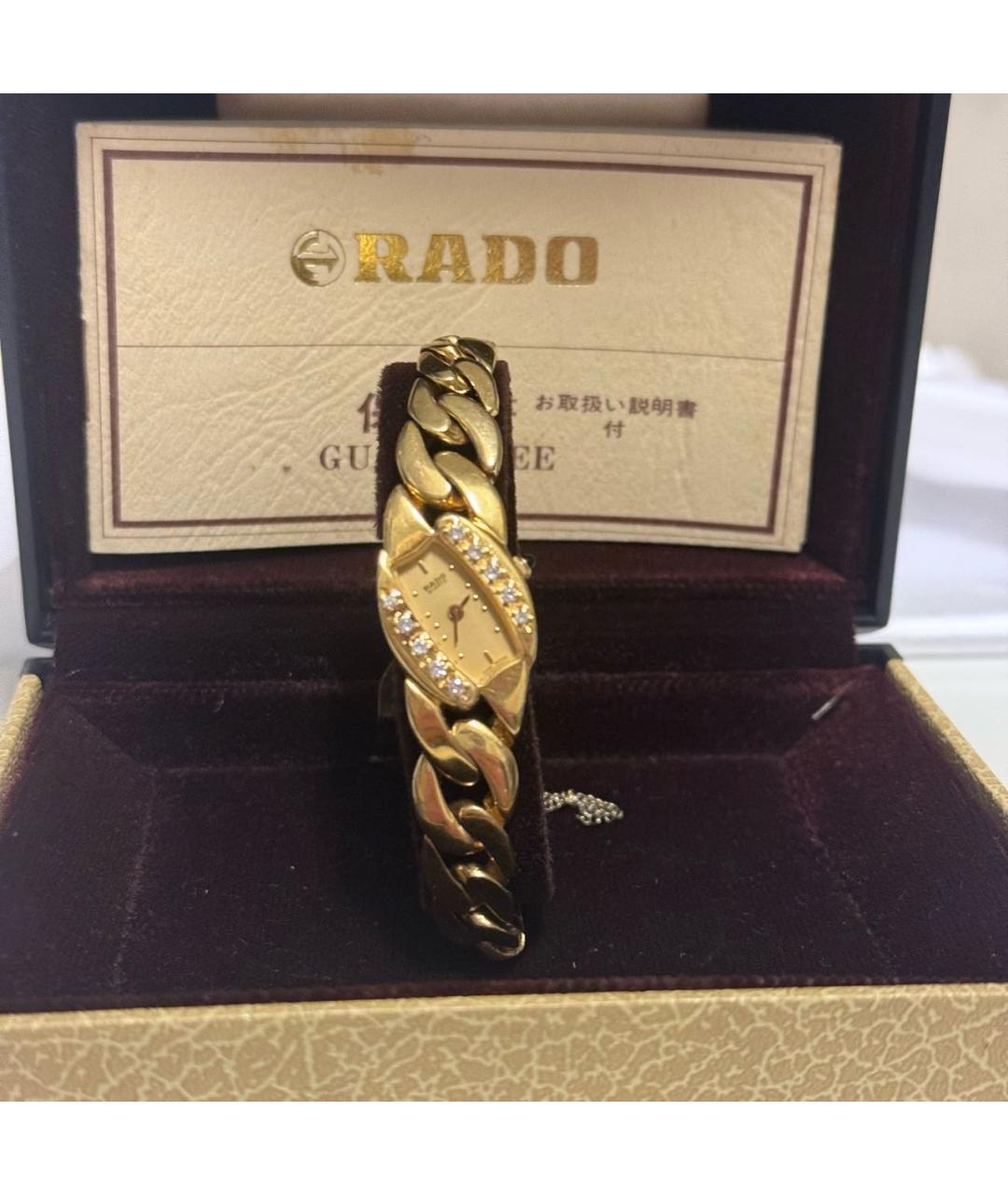 RADO Золотые позолоченные часы, фото 6