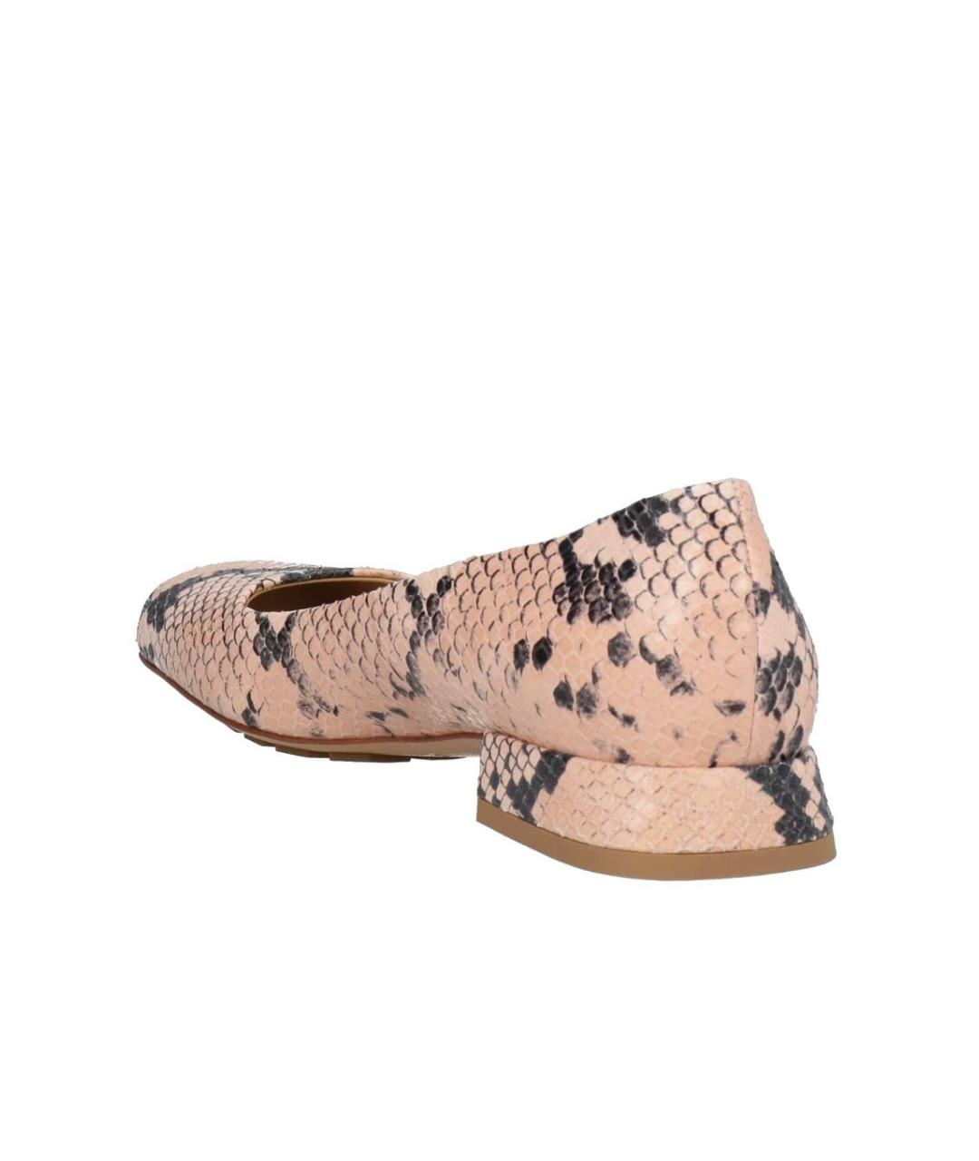 BOTTEGA VENETA Розовые кожаные балетки, фото 4