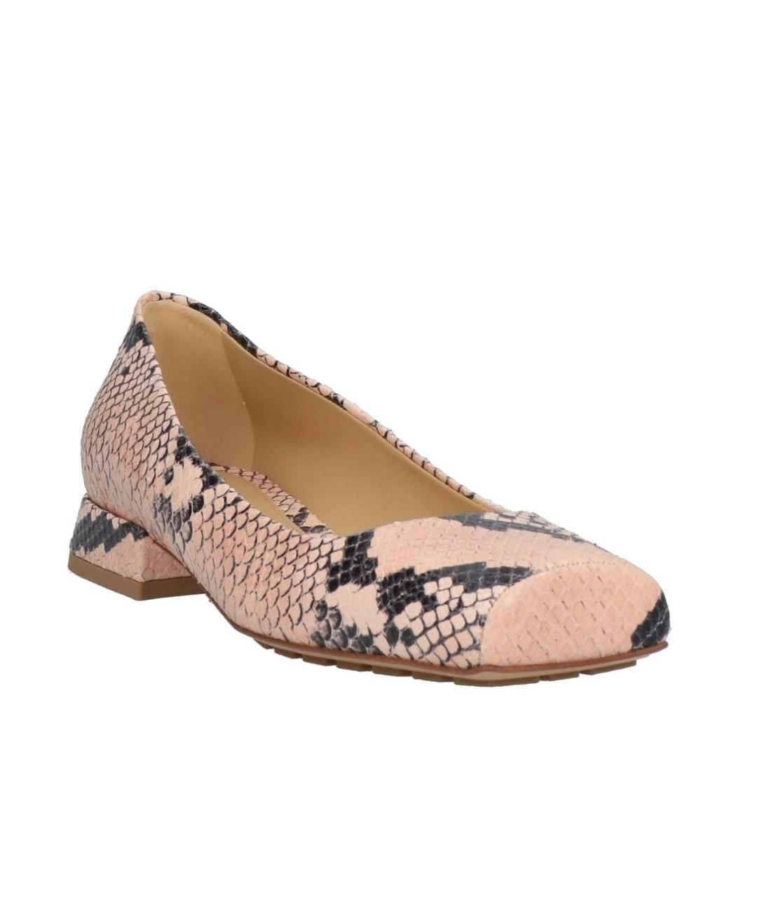BOTTEGA VENETA Розовые кожаные балетки, фото 2