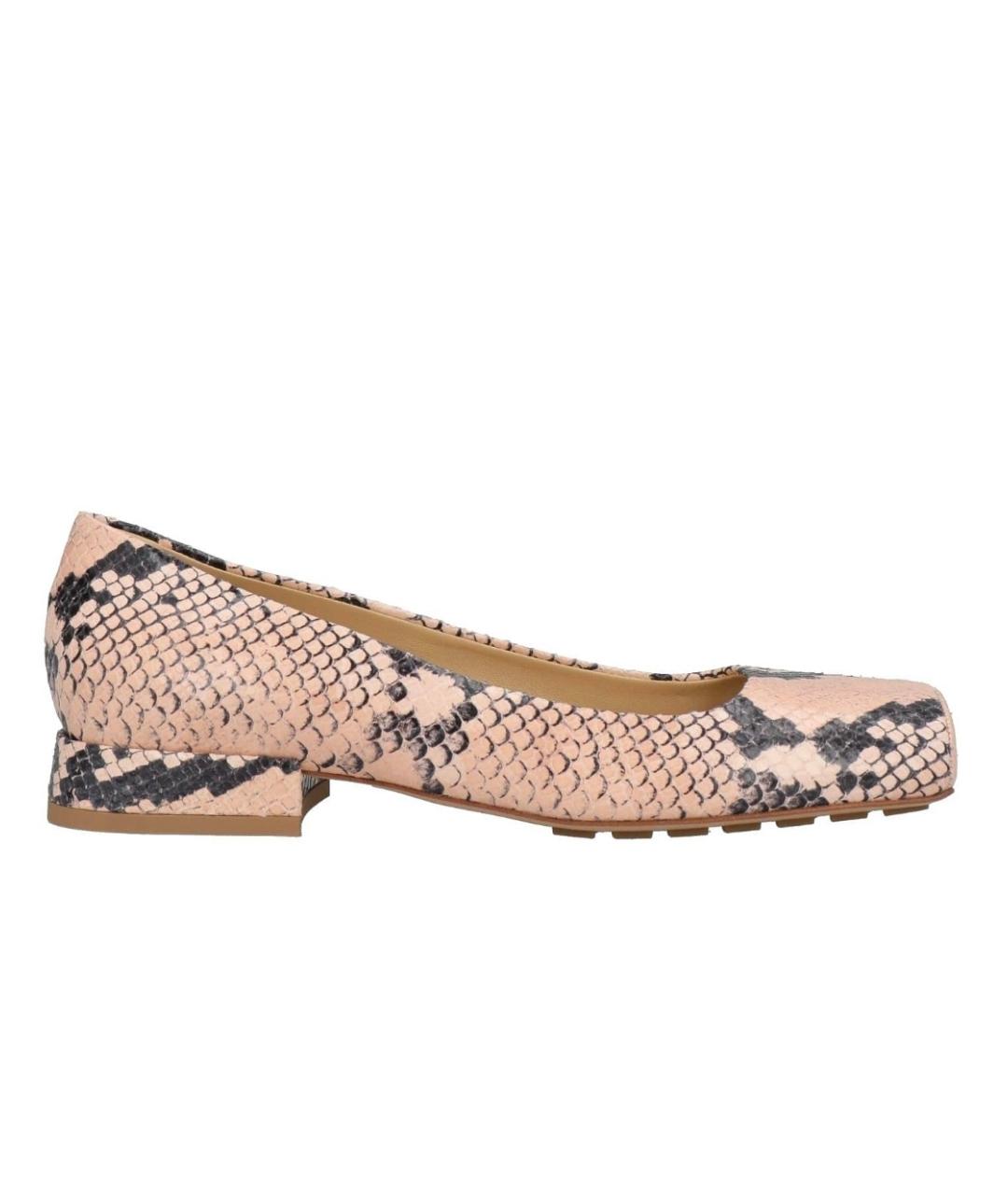 BOTTEGA VENETA Розовые кожаные балетки, фото 1