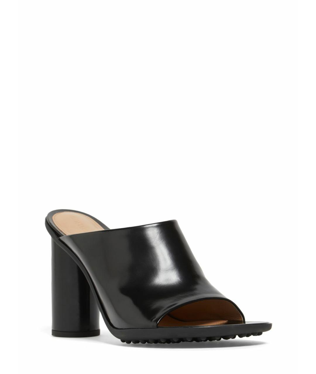 BOTTEGA VENETA Черные кожаные мюли, фото 2