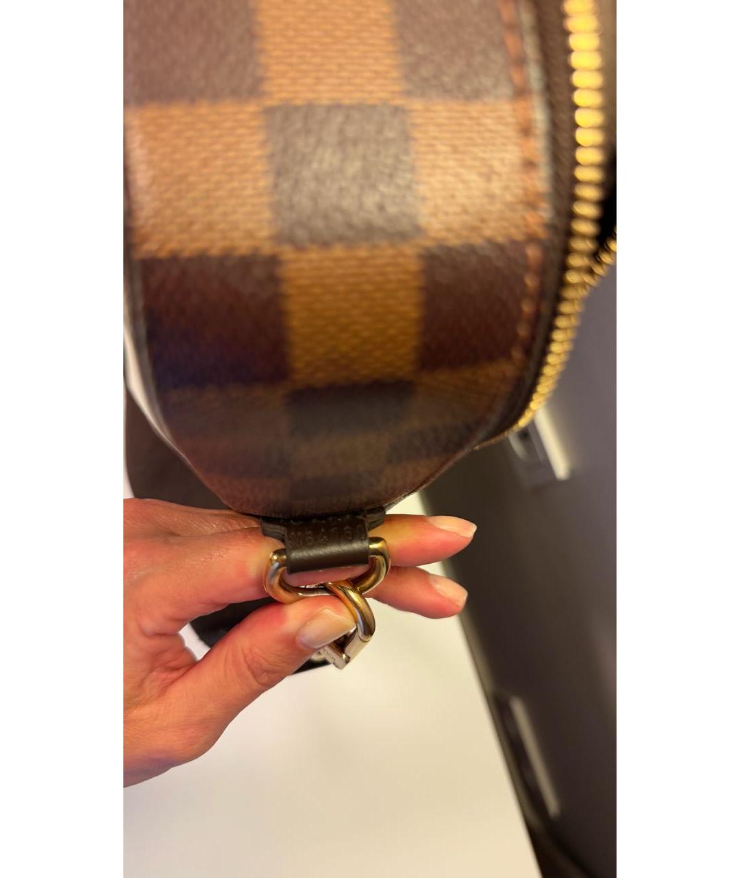 LOUIS VUITTON Коричневая сумка на плечо из канвы, фото 6