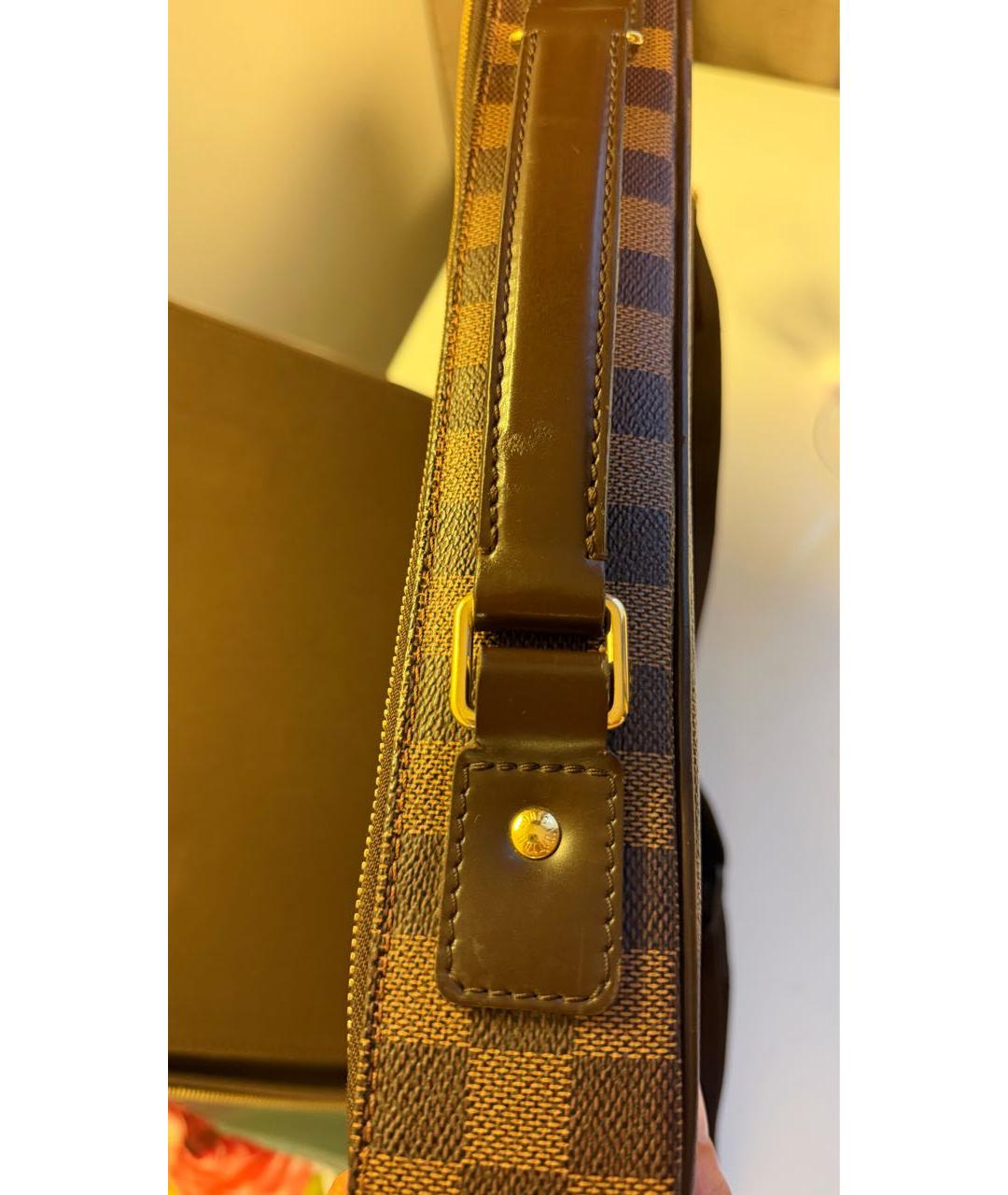 LOUIS VUITTON Коричневая сумка на плечо из канвы, фото 7