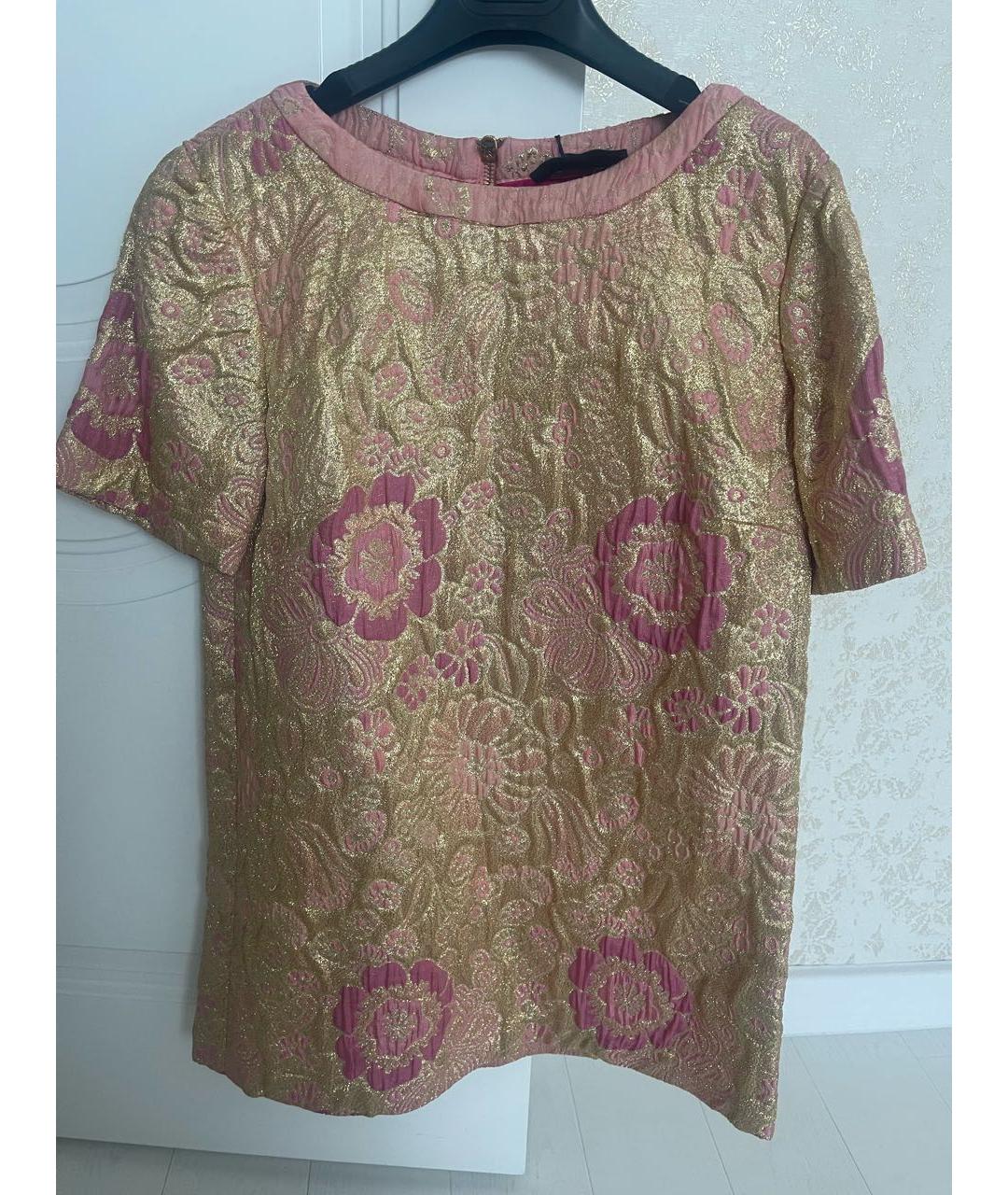DOLCE&GABBANA Золотая блузы, фото 8