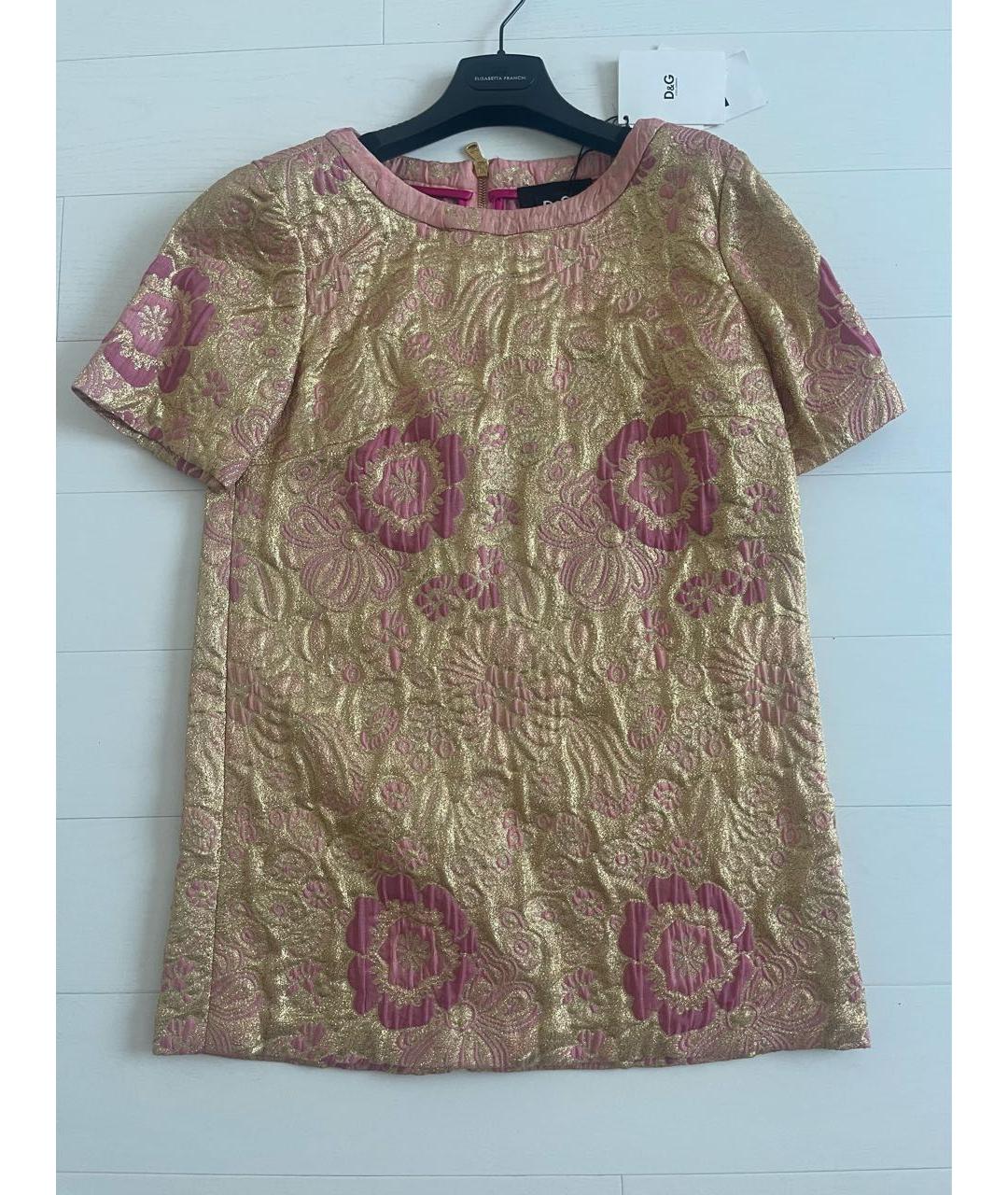 DOLCE&GABBANA Золотая блузы, фото 7