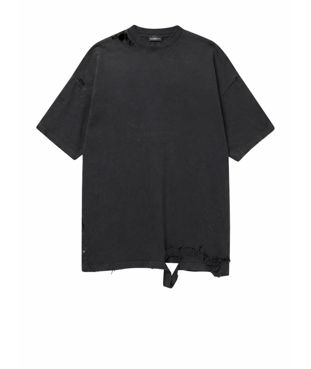 BALENCIAGA Черная футболка, фото 1