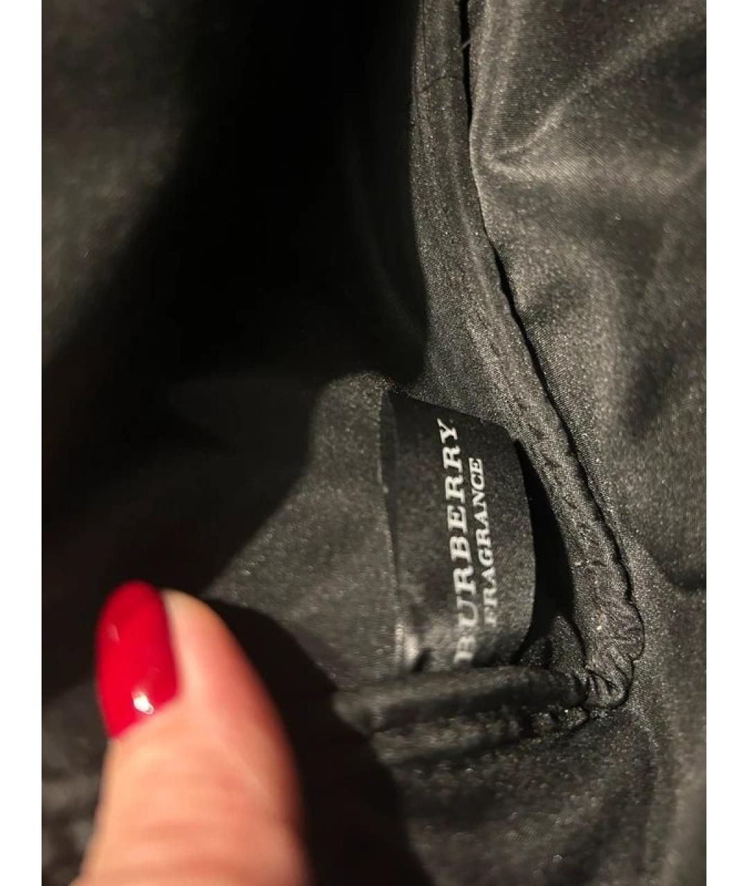 BURBERRY Черная нейлоновая сумка с короткими ручками, фото 4