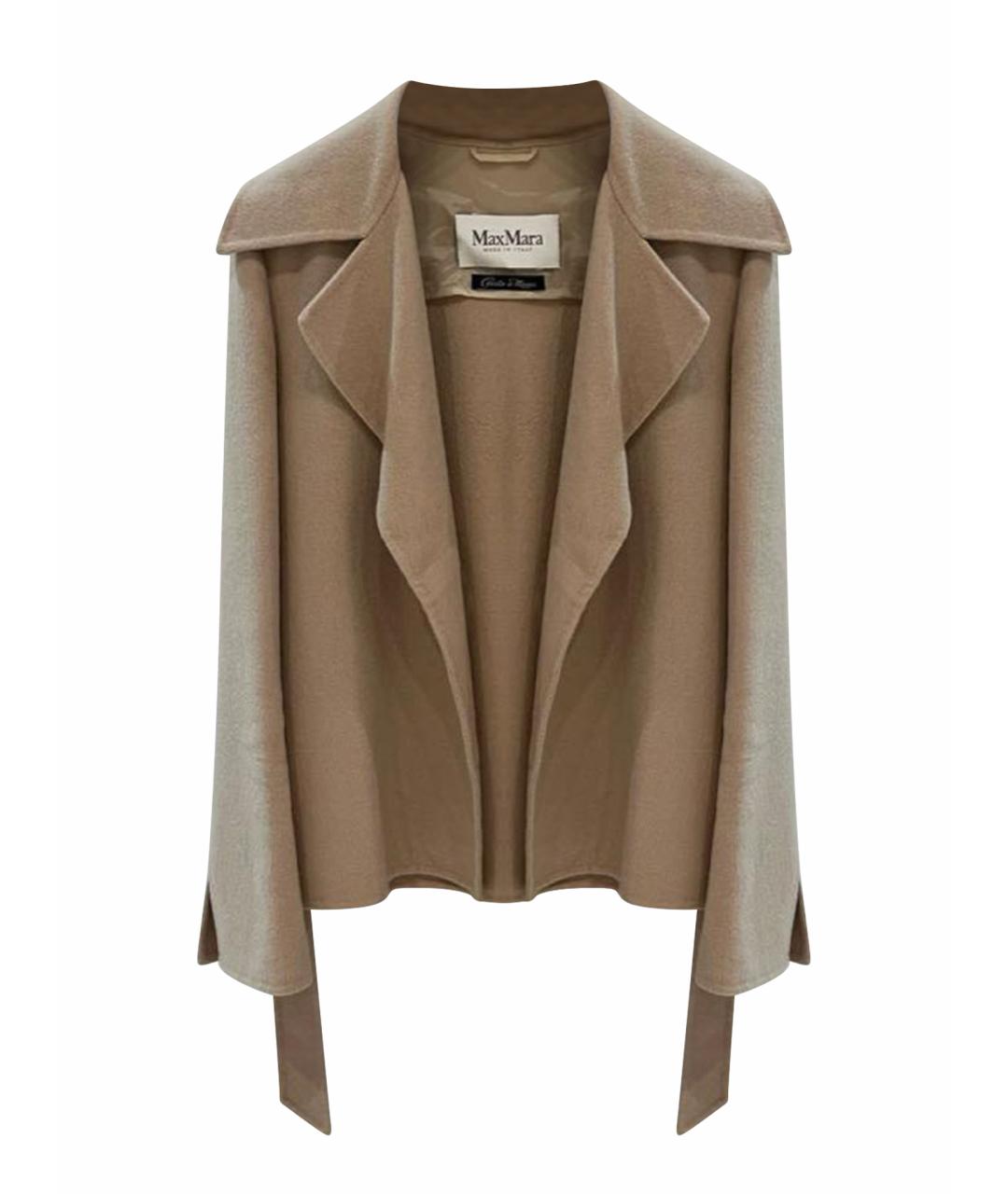 MAX MARA Бежевое шерстяное пальто, фото 1