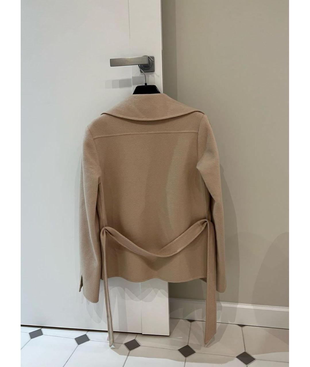 MAX MARA Бежевое шерстяное пальто, фото 2