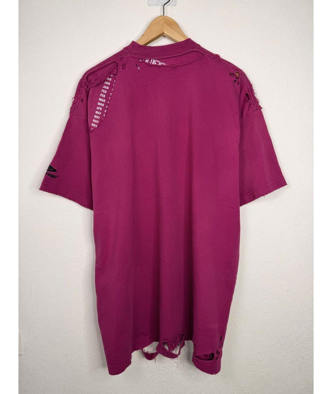 BALENCIAGA Розовая футболка, фото 2