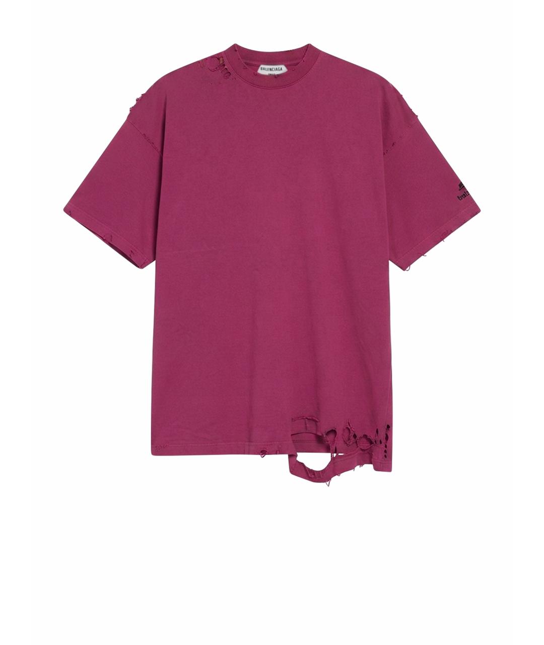 BALENCIAGA Розовая футболка, фото 1